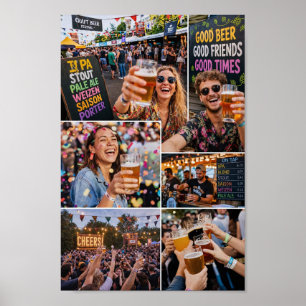 Belgisches Sommerbierfestival-Vibes-Plakat Poster