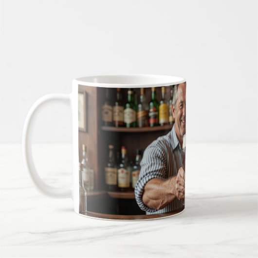 Belgisches Tavernen-Gastgeschenk Kaffeetasse (Links)