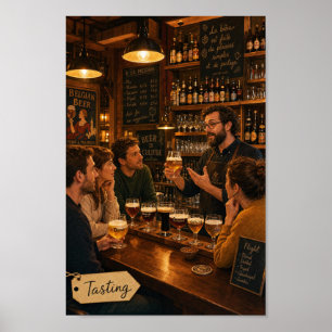 Belgisches Tavernen-Verkostungstreffen-Plakat Poster