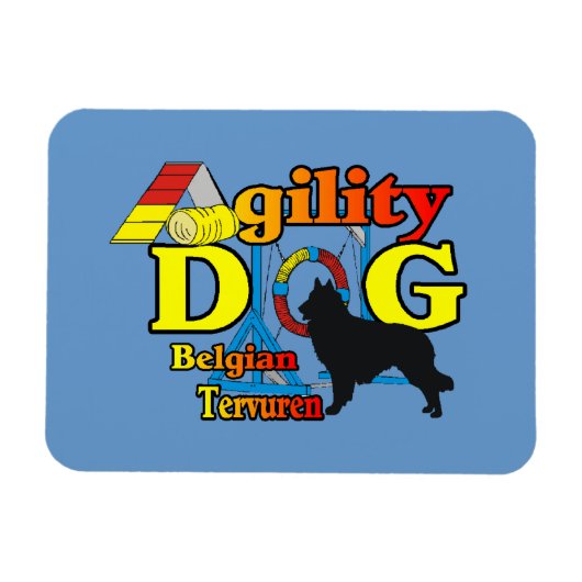 Belgisches Tervuren-Agility Magnet (Horizontal)