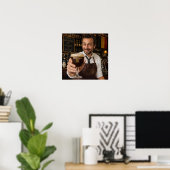 Belgisches Trappisten-Alehouse-Willkommensposter Poster (Heimbüro)