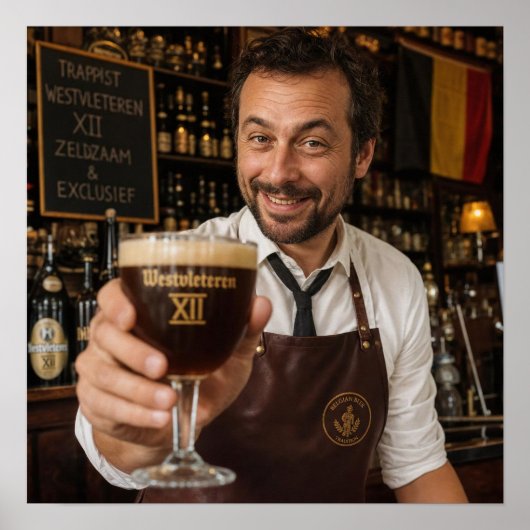 Belgisches Trappisten-Alehouse-Willkommensposter Poster (Vorne)
