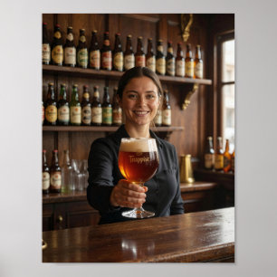 Belgisches Trappisten-Taverne Willkommensposter Poster