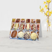 belgisches Waffel Karte (Gelbe Blume)