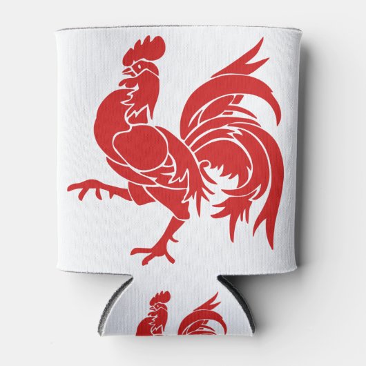 Belgisches wallonisches Rooster Dosenkühler (Vorderseite)