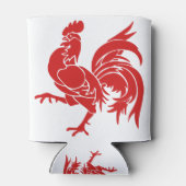 Belgisches wallonisches Rooster Dosenkühler (Rückseite)