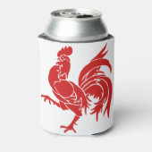 Belgisches wallonisches Rooster Dosenkühler (Kanne Rückseite)
