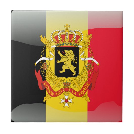 Belgisches Wappen Fliese (Vorderseite)