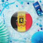 Belgisches Wappen Pappteller (Party)