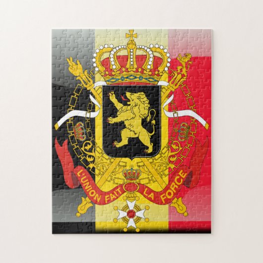 Belgisches Wappen Puzzle (Vertikal)