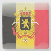 Belgisches Wappen Steinuntersetzer (Vorderseite)