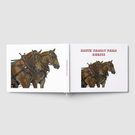 Belgisches Zugpferd-Gespann-Gästebuch Gästebuch