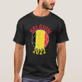 Belgium 2022 Football Supporter Championship Socce T-Shirt (Vorderseite)
