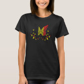 Belgium Belgian Belgium Flag Butterflies T-Shirt (Vorderseite)