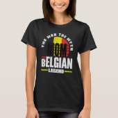 Belgium Belgian Belgium Flag Mother T-Shirt (Vorderseite)