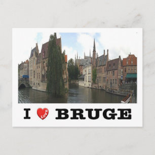Belgium - Bruges - I Love - Postkarte