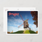 Belgium - Bruges - Moulin - Postkarte (Vorne/Hinten)