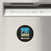 belgium europe art Deko Retro Vintag Magnet (In Situ (Geschirrspüler))