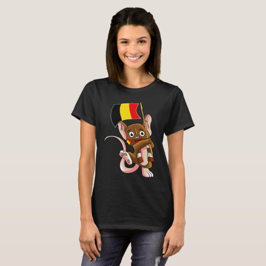 Belgium Fan Mouse T-Shirt (Vorne ganz)