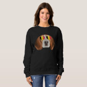 Belgium Flag Beagle Dog Belgium Pocket Sweatshirt (Vorne ganz)