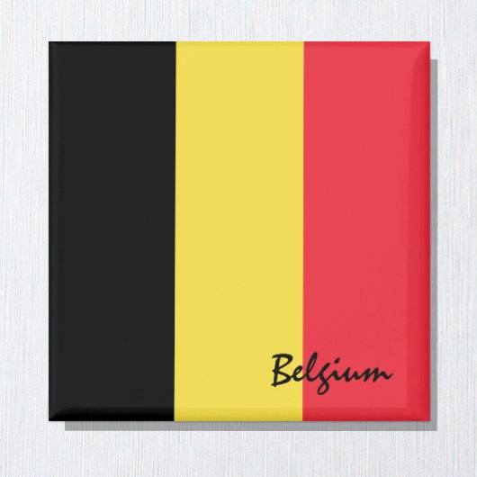 Belgium flag & Brussels holiday/sports fans Magnet