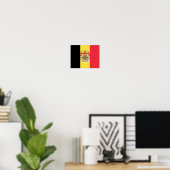 Belgium Flag & COA   Poster (Heimbüro)