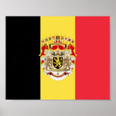 Belgium Flag & COA   Poster (Vorne)