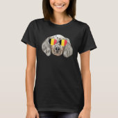 Belgium Flag English Setter Dog Belgium Pocket T-Shirt (Vorderseite)