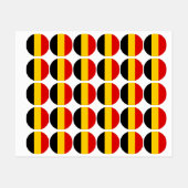 Belgium flag etiketten (Blatt)