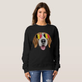 Belgium Flag Harrier Dog Belgium Pocket Sweatshirt (Vorne ganz)