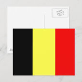 Belgium Flag Postkarte (Vorne/Hinten)