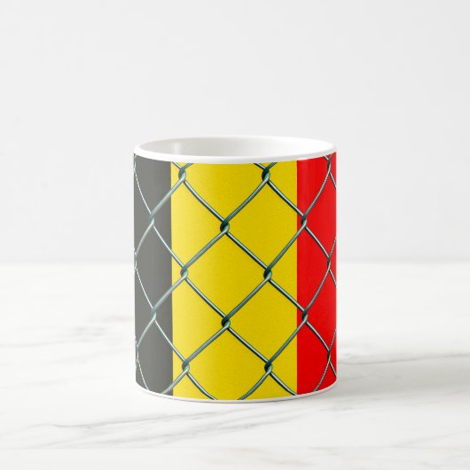 Belgium Flag Security Kaffeetasse (Mittel)