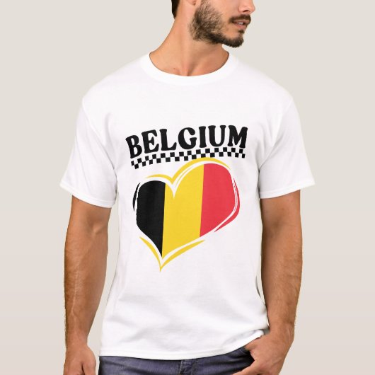 Belgium flag T-Shirt (Vorderseite)