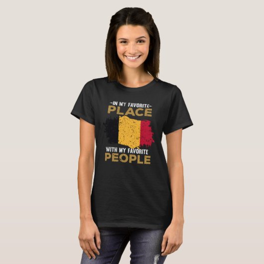 Belgium flag T-Shirt (Vorne ganz)
