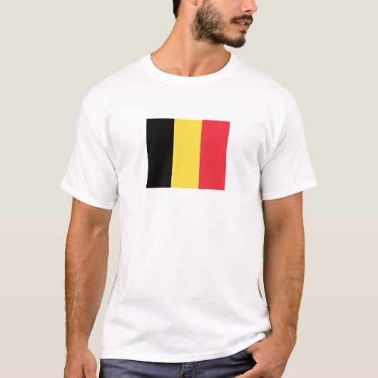 Belgium Flag T-Shirt, Patriotic T-Shirts (Vorderseite)