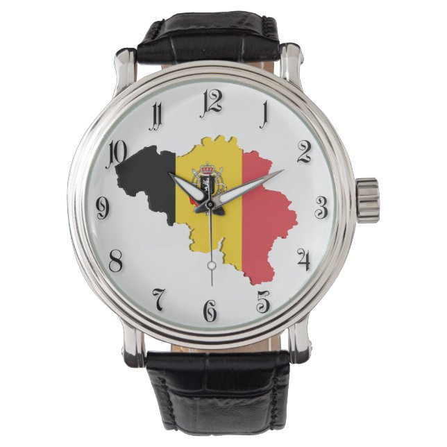 Belgium map armbanduhr (Vorderseite)