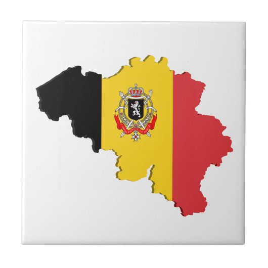 Belgium map fliese (Vorderseite)