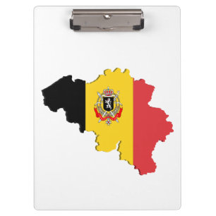 Belgium map klemmbrett