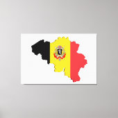 Belgium map leinwanddruck (Vorderseite)