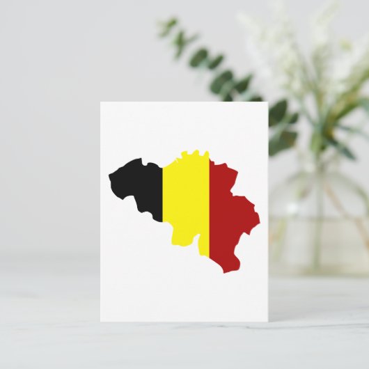 Belgium map postkarte (Stehend Vorderseite)