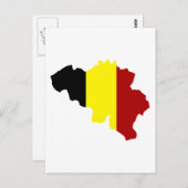Belgium map postkarte (Vorne/Hinten)