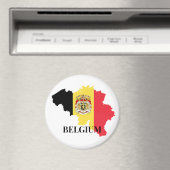 Belgium Silhouette, flag, Magnet (In Situ (Geschirrspüler))
