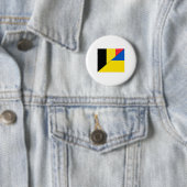 Belgium Ukraine Flag Belgian Ukrainian Nationality Button (Beispiel)