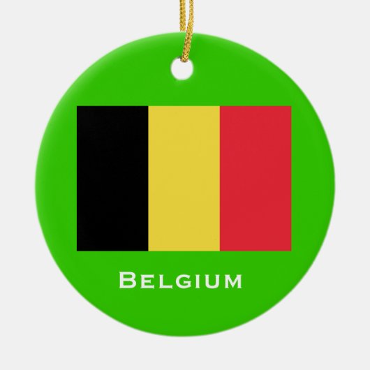 BELGIUM* Weihnachtsverzierung Keramikornament (Vorne)