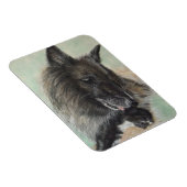 Belgiumshepherdin Magnet (Rechte Seite)