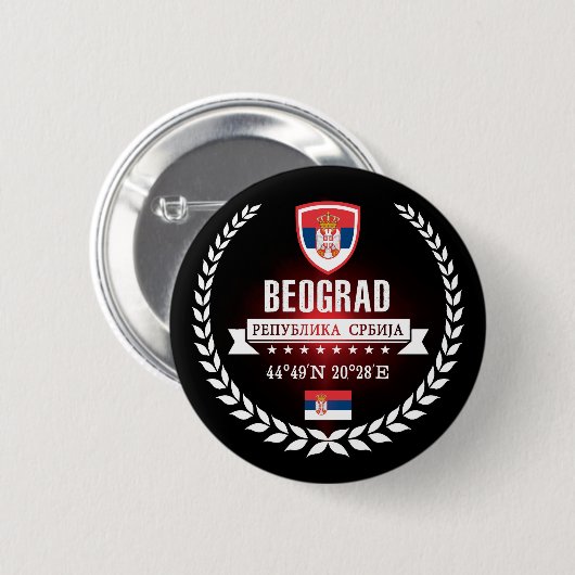 Belgrad Button (Vorne & Hinten)