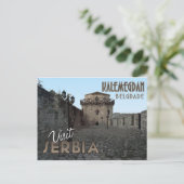 Belgrad, Kalemegdan, Serbien - Besuch von Serbien. Postkarte (Stehend Vorderseite)