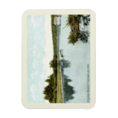 Belgrad Lake, Maine 1910 Vintag Style Magnet (Vertikal)