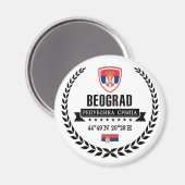 Belgrad Magnet (Vorderseite/Rückseite)