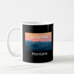 Belgrad Montana Mountain Sonnenuntergang Heimatsta Kaffeetasse
